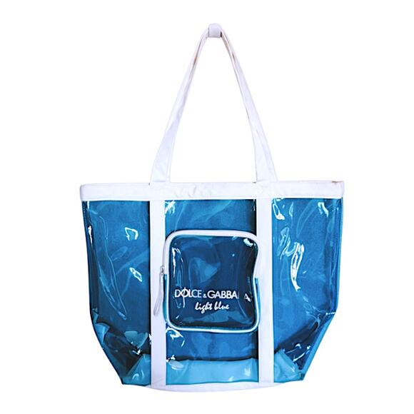 Dolce and Gabbana Blue/White Clear Tote